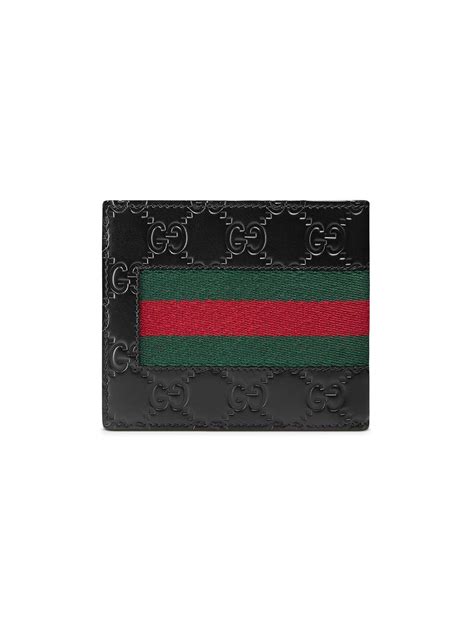 gucci web signature beige wallet|Gucci signature long wallet.